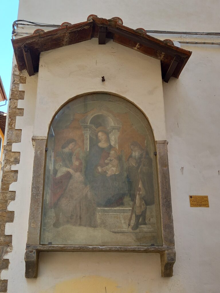 tabernacolo in via dei preti angolo via delle caldaie