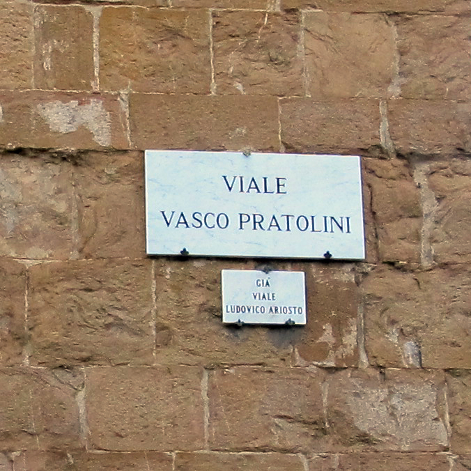 targa viale vasco pratolini